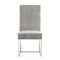Manhattan Comfort Element Velvet Dining Chair in Steel DC030-ST - alternate 3